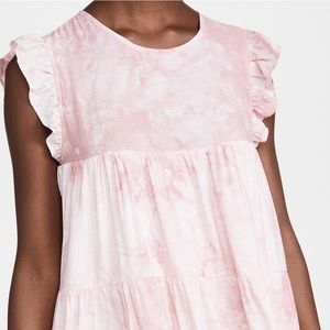 Pink babydoll dress with pockets